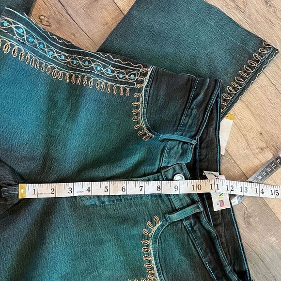 BrazilRoxx Jeans Womens 4 Green
Denim Straight Leg High Rise
Embellished Beaded - Picture 6 of 10